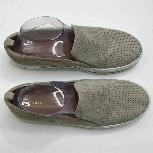 Halogen platform suede gray sneakers size 10m - Picture 1 of 7